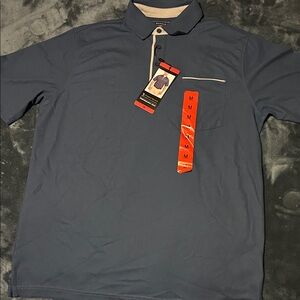 Pebble Beach Navy Polo Shirt with Chest Pocket